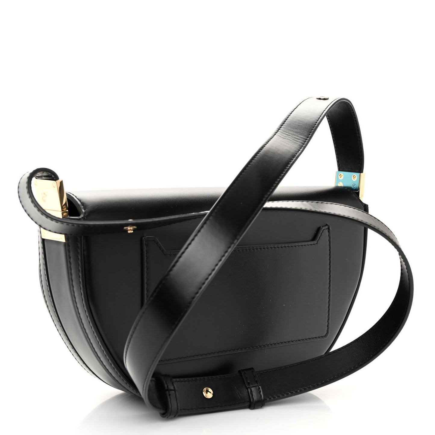 Pebbled Calfskin Small Soho Disco Bag Black