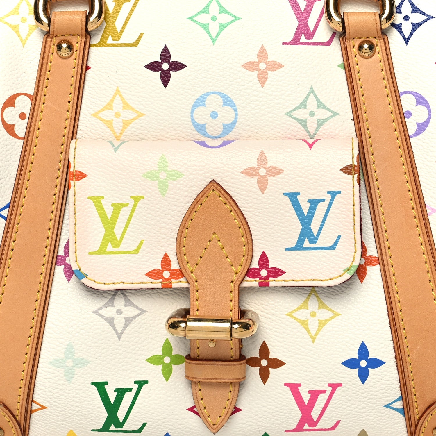 Louis Vuitton Monogram Multicolor Priscilla White 7 of 15