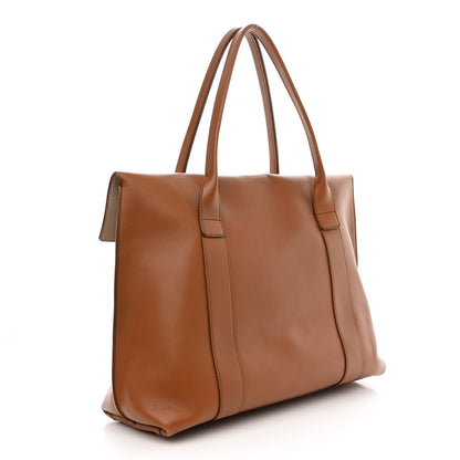 Salvatore Ferragamo Calfskin Large Sookie Satchel Brown 3 of 12