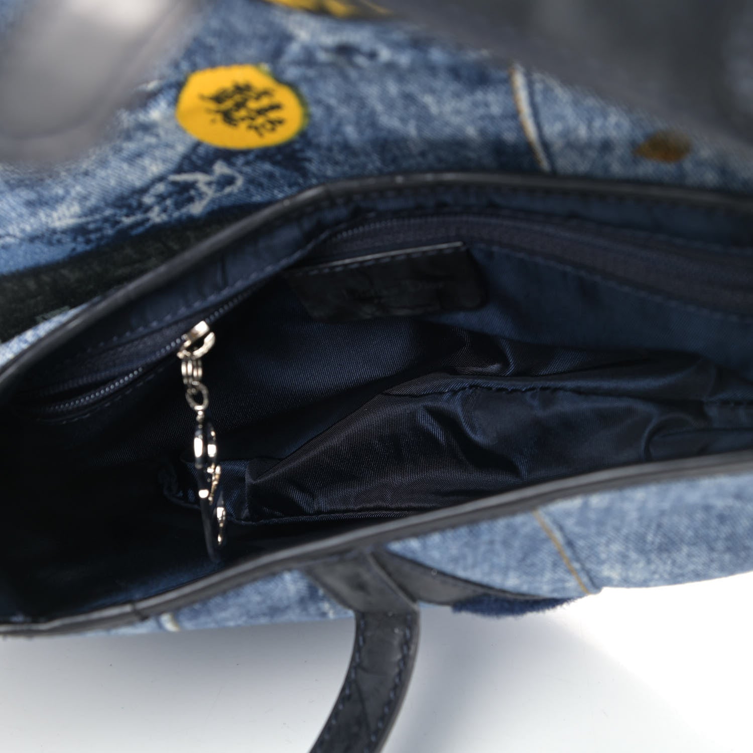 Christian Dior Denim Miss Diorella Saddle Bag 4 of 8