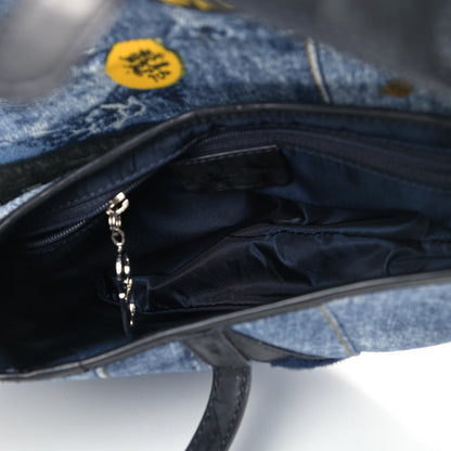 Christian Dior Denim Miss Diorella Saddle Bag 4 of 8