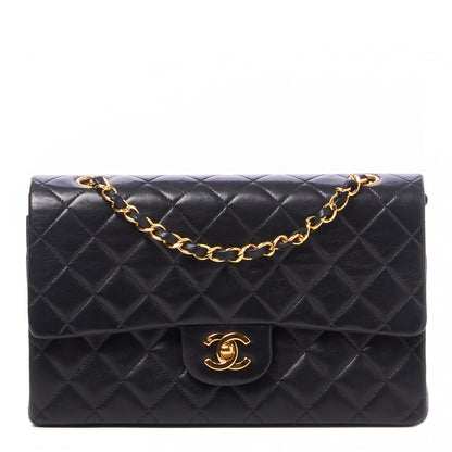 Chanel Lambskin Quilted Medium Double Flap Black 1 of 10