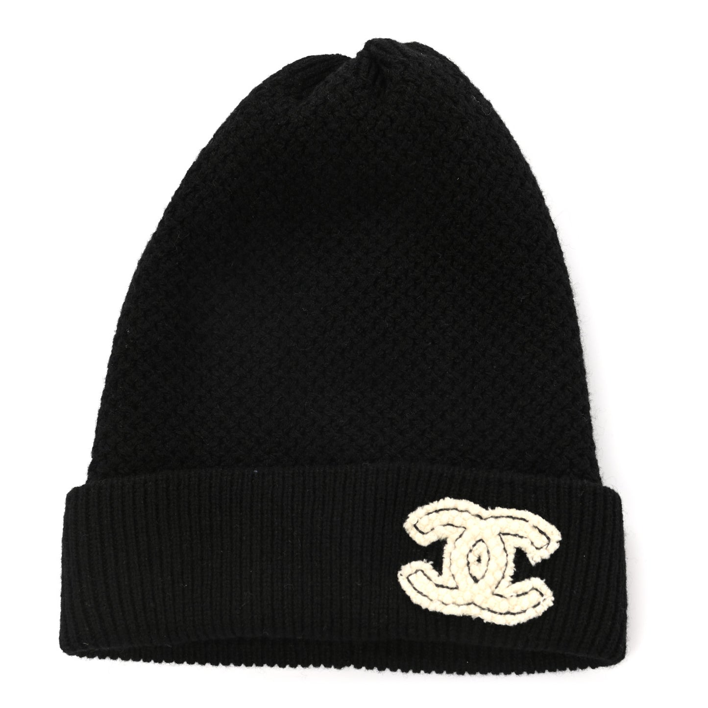 Cashmere CC Logo Beanie Hat Black