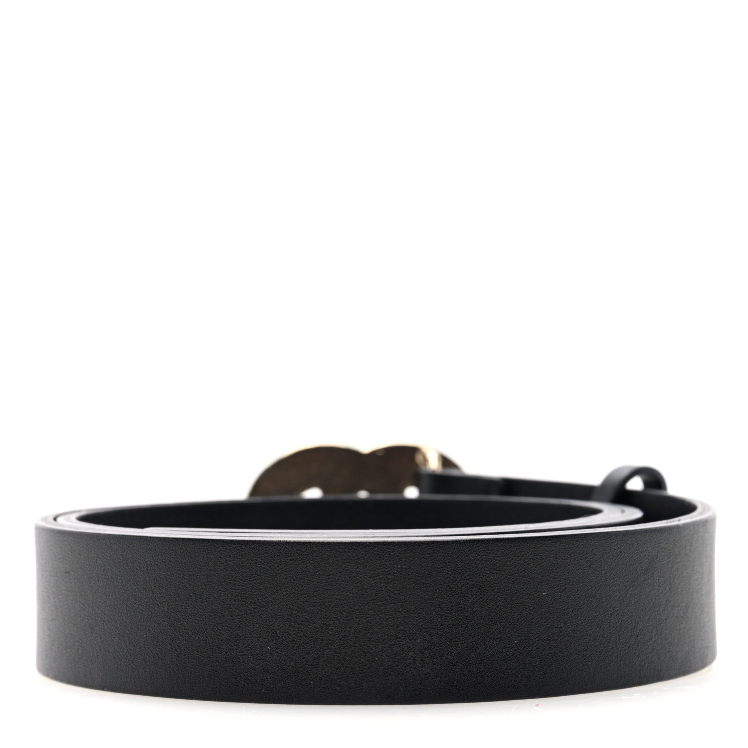 Chanel Calfskin Crystal CC Scarab Belt 80 32 Black 2 of 4