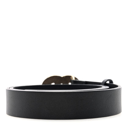 Chanel Calfskin Crystal CC Scarab Belt 80 32 Black 2 of 4