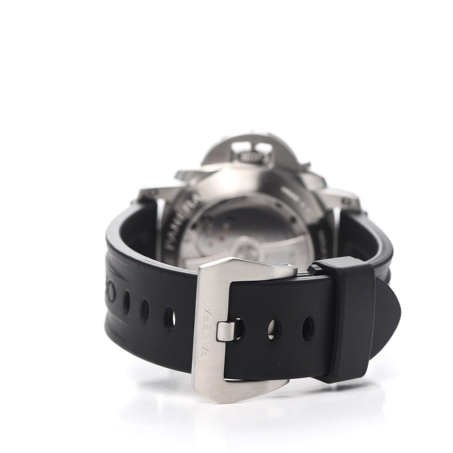 Panerai Stainless Steel Rubber 44mm Luminor 1950 3 Day GMT Power Reserve Automatic Watch Black PAM00347 3 of 5