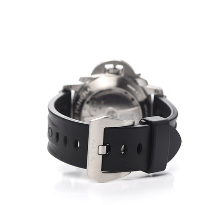 Panerai Stainless Steel Rubber 44mm Luminor 1950 3 Day GMT Power Reserve Automatic Watch Black PAM00347 3 of 5