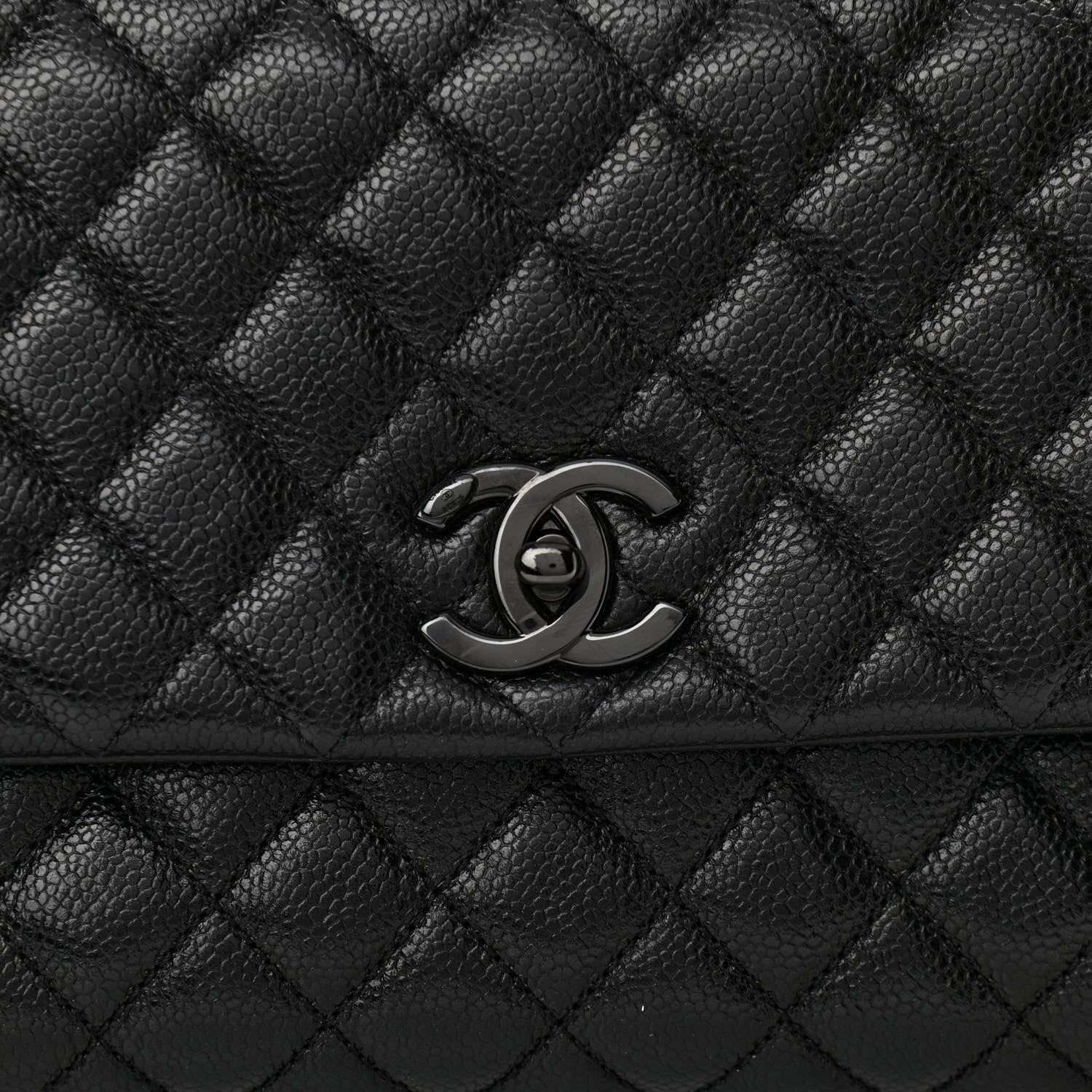 Chanel Caviar Quilted Small Coco Handle Flap So Black 8 of 10