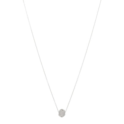 Tiffany Sterling Silver Twist Knot Pendant Necklace 1 of 3