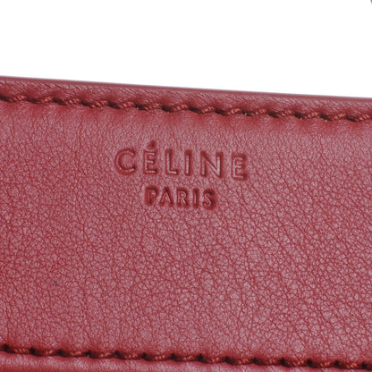 Celine Supple Calfskin Medium Phantom Luggage Vermillion 5 of 9