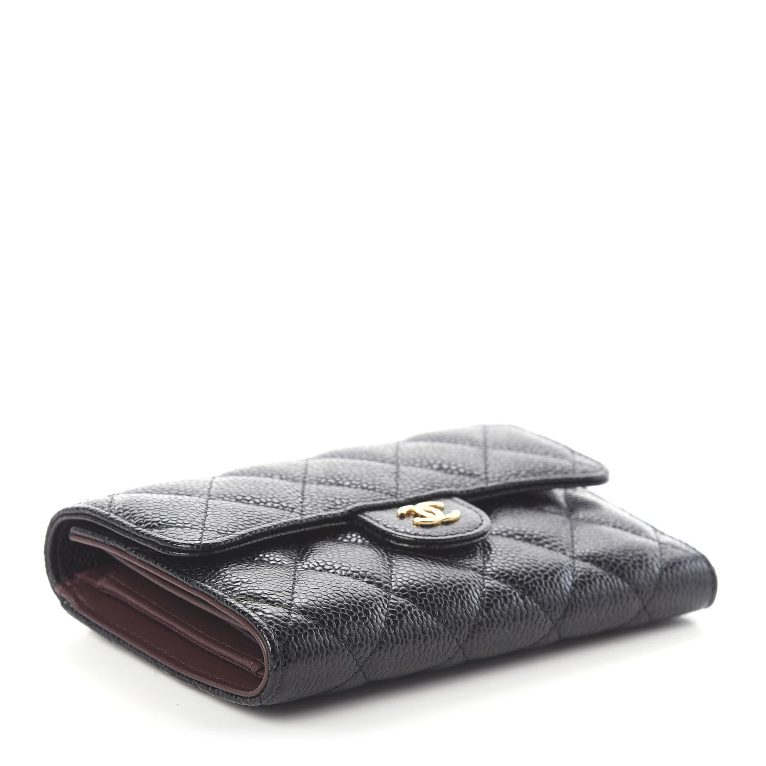 Chanel Caviar Quilted Medium Flap Wallet Black 3 of 6