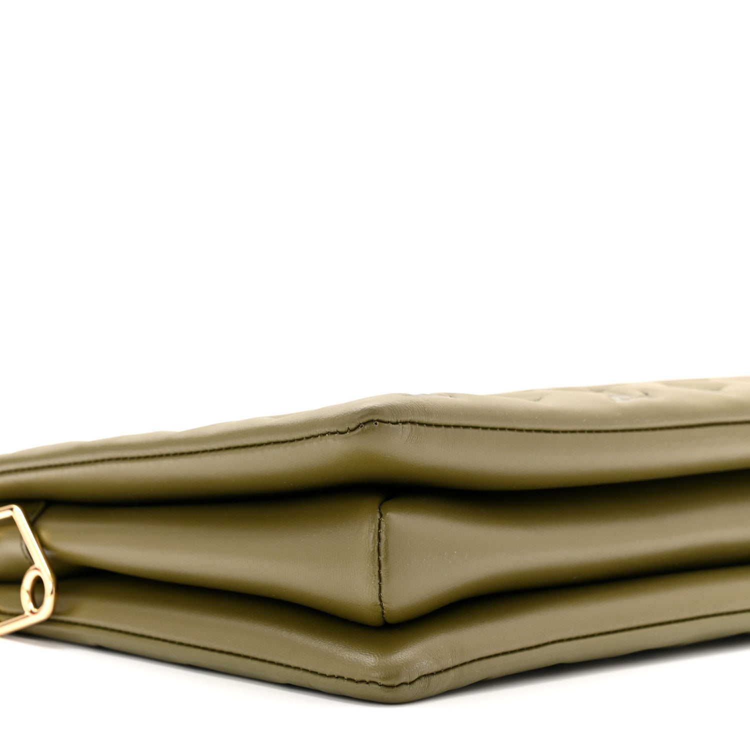Louis Vuitton Lambskin Embossed Monogram Coussin MM Khaki 8 of 9