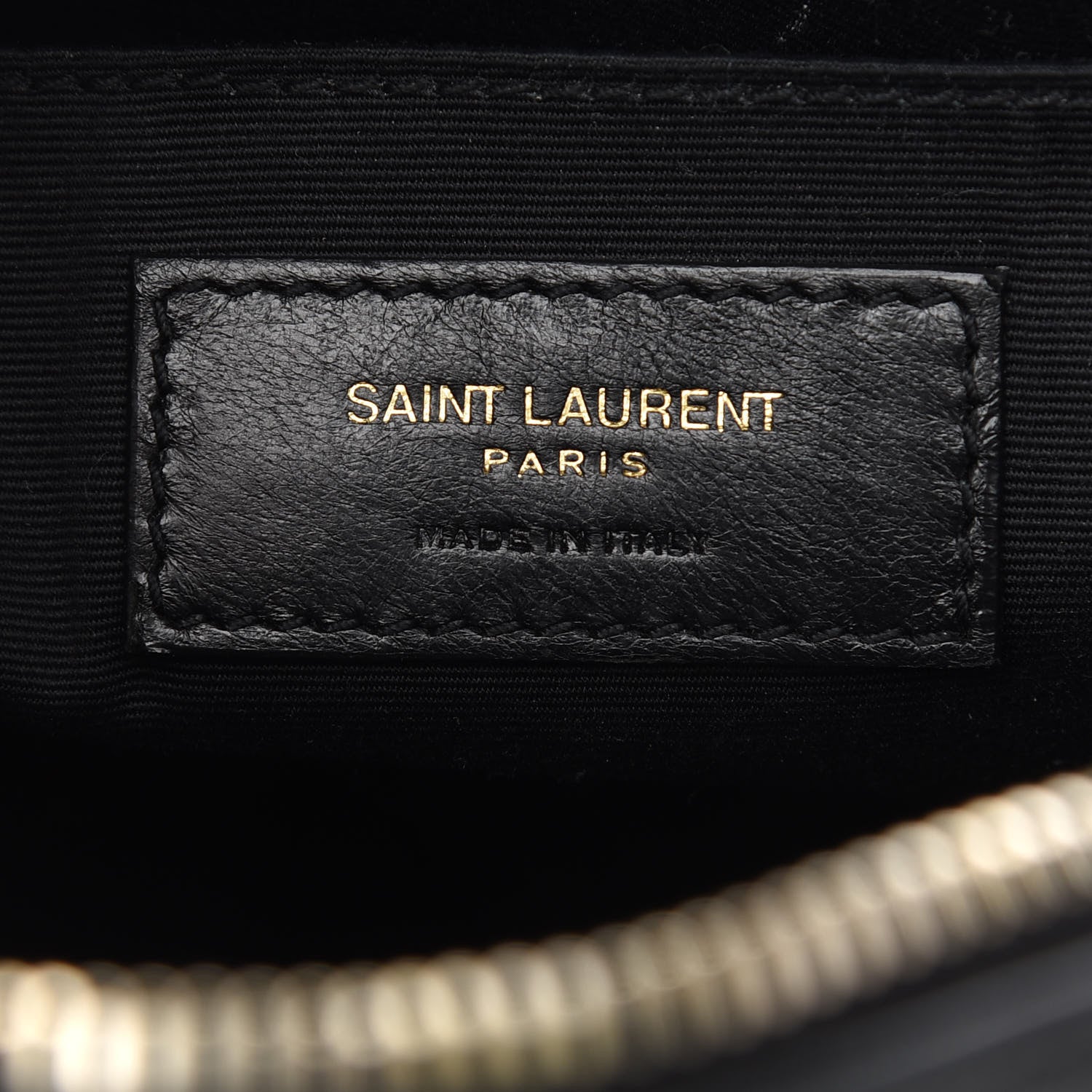 Saint Laurent Calfskin Matelasse Monogram Lou Camera Bag Black 6 of 9