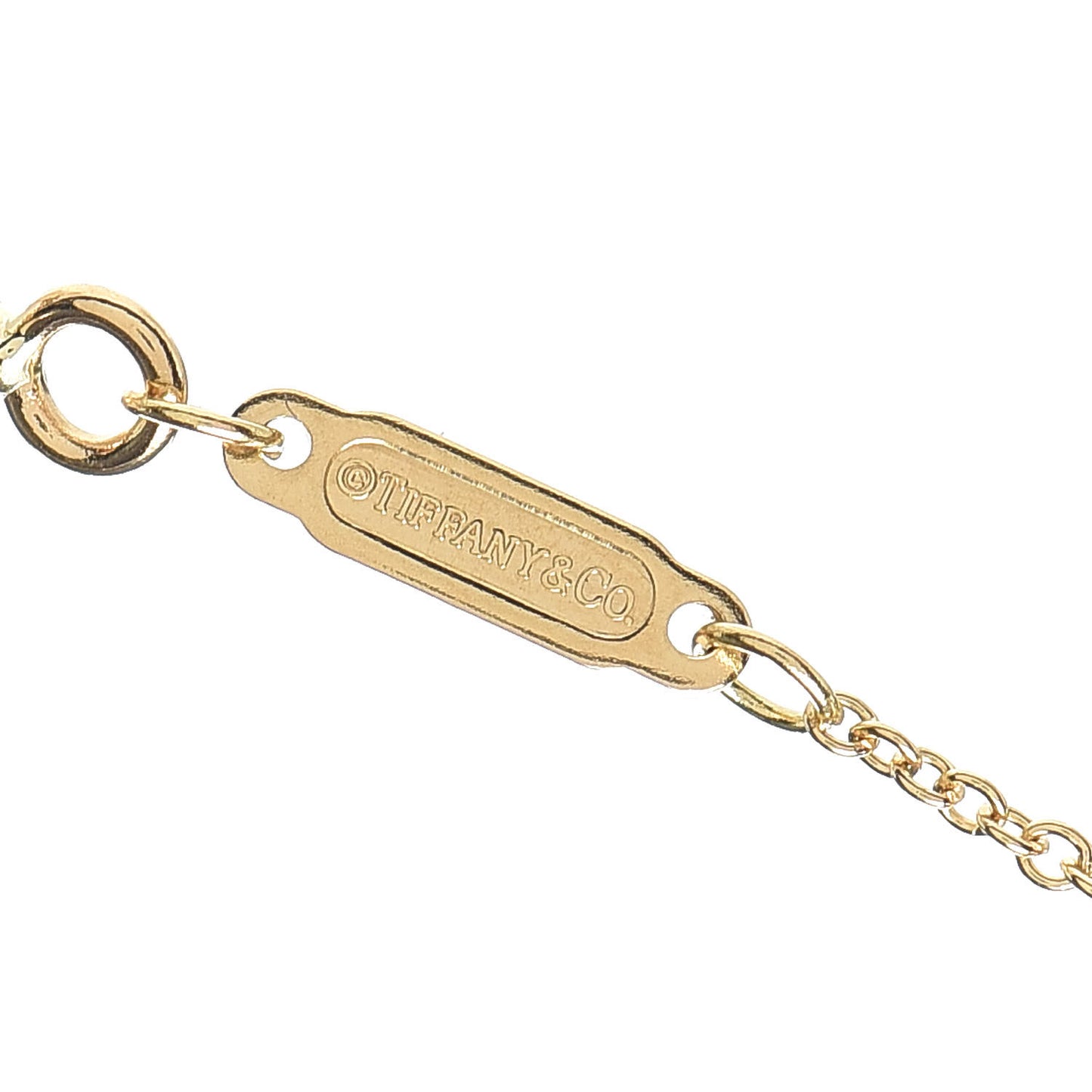 18K Yellow Gold Small T Smile Pendant Necklace