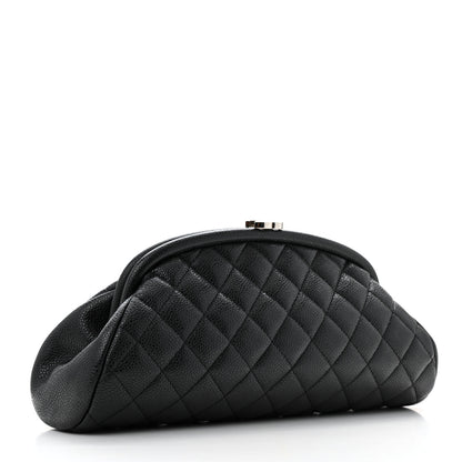 Chanel Caviar Quilted Timeless Clutch Black 3 of 11