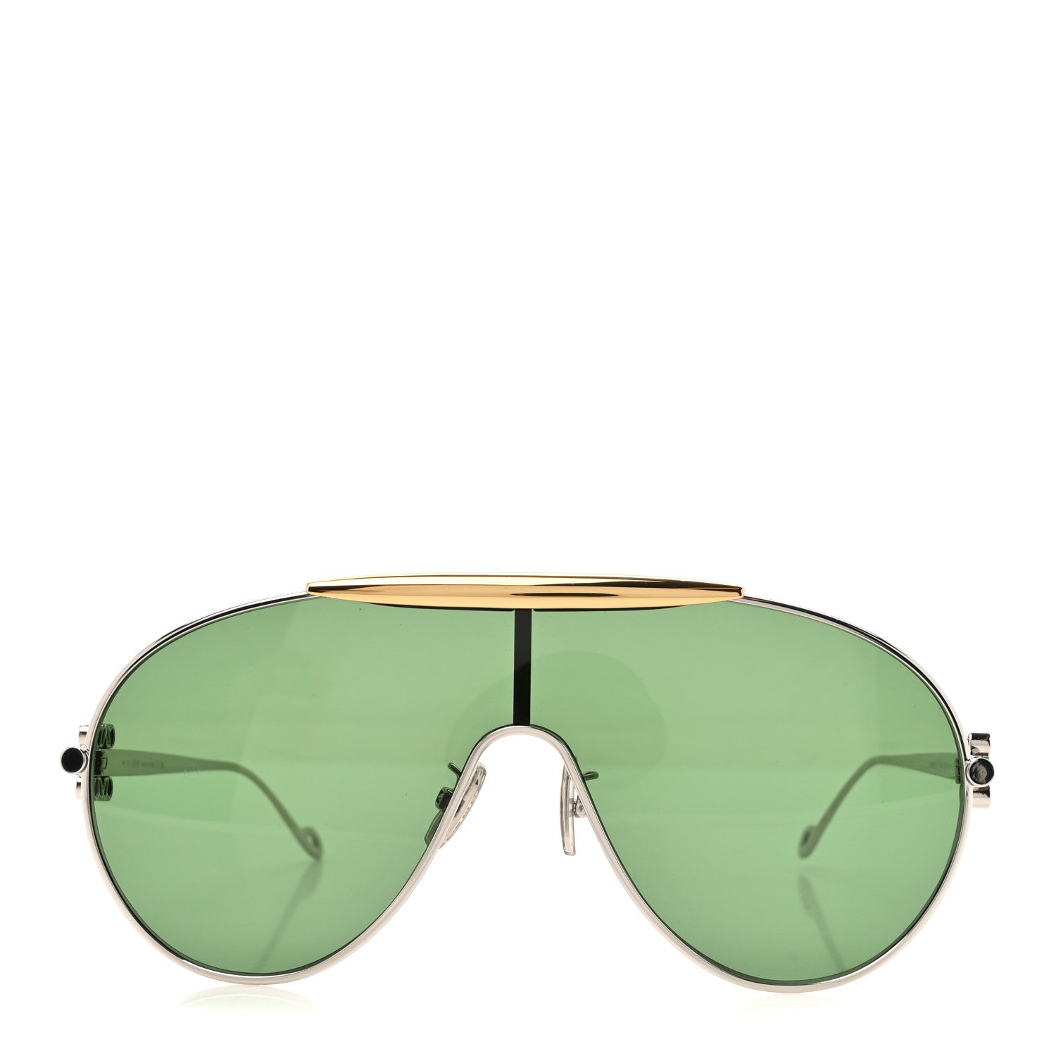 Loewe Metal Spoiler Aviator Oversized Sunglasses LW40111U Gold Silver 2 of 7