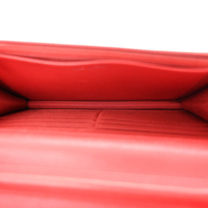 Chanel Lambskin Quilted Tri-Color Wallet On Chain WOC Red Blue 5 of 13