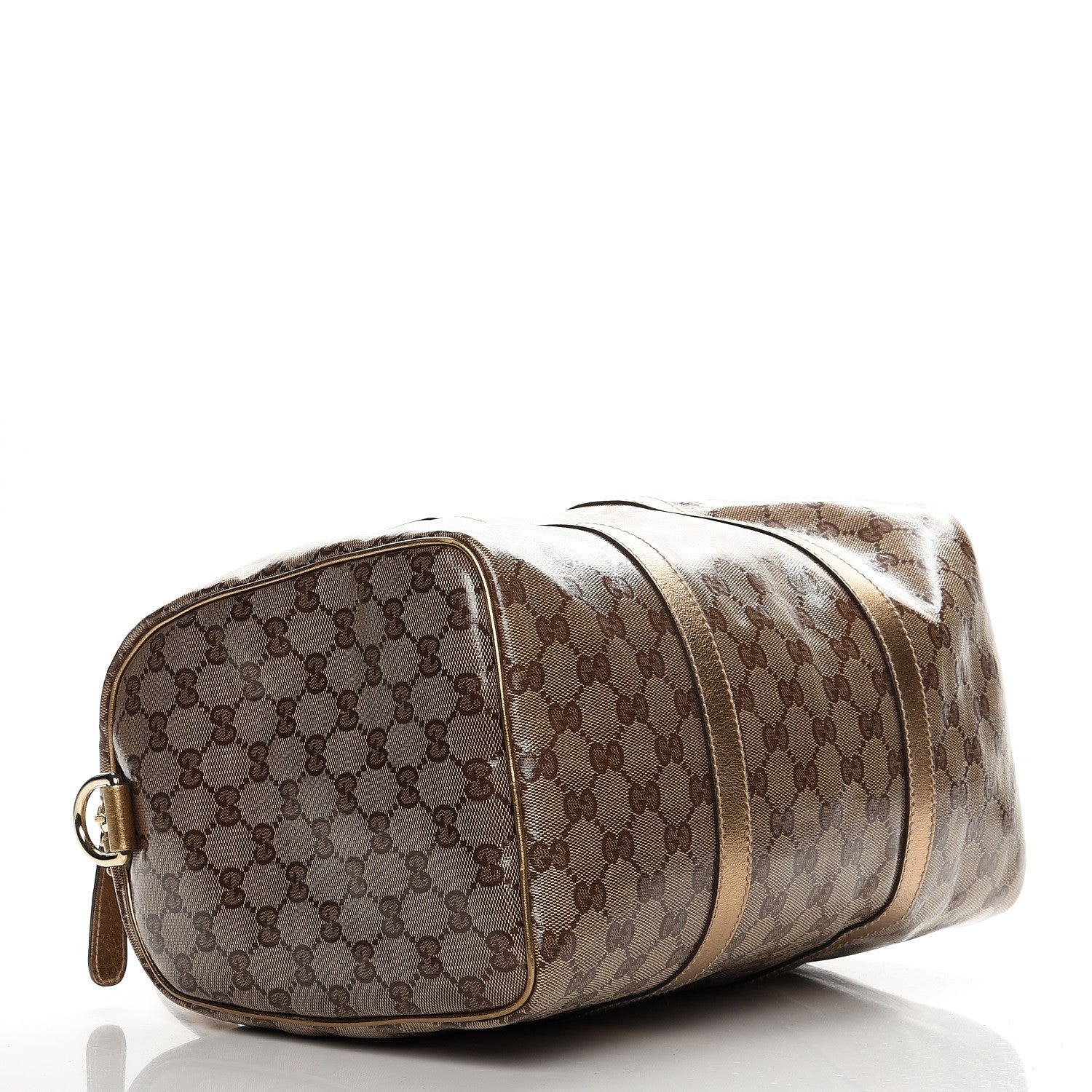 Gucci Crystal Monogram Medium Joy Boston Gold 5 of 25
