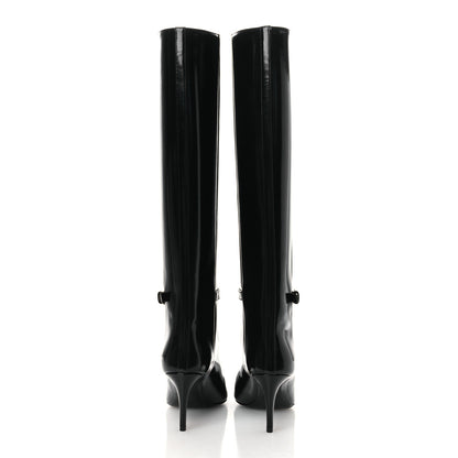Saint Laurent Vitello Marilyn Hacker 70mm Luz Boots 37.5 Black 6 of 11