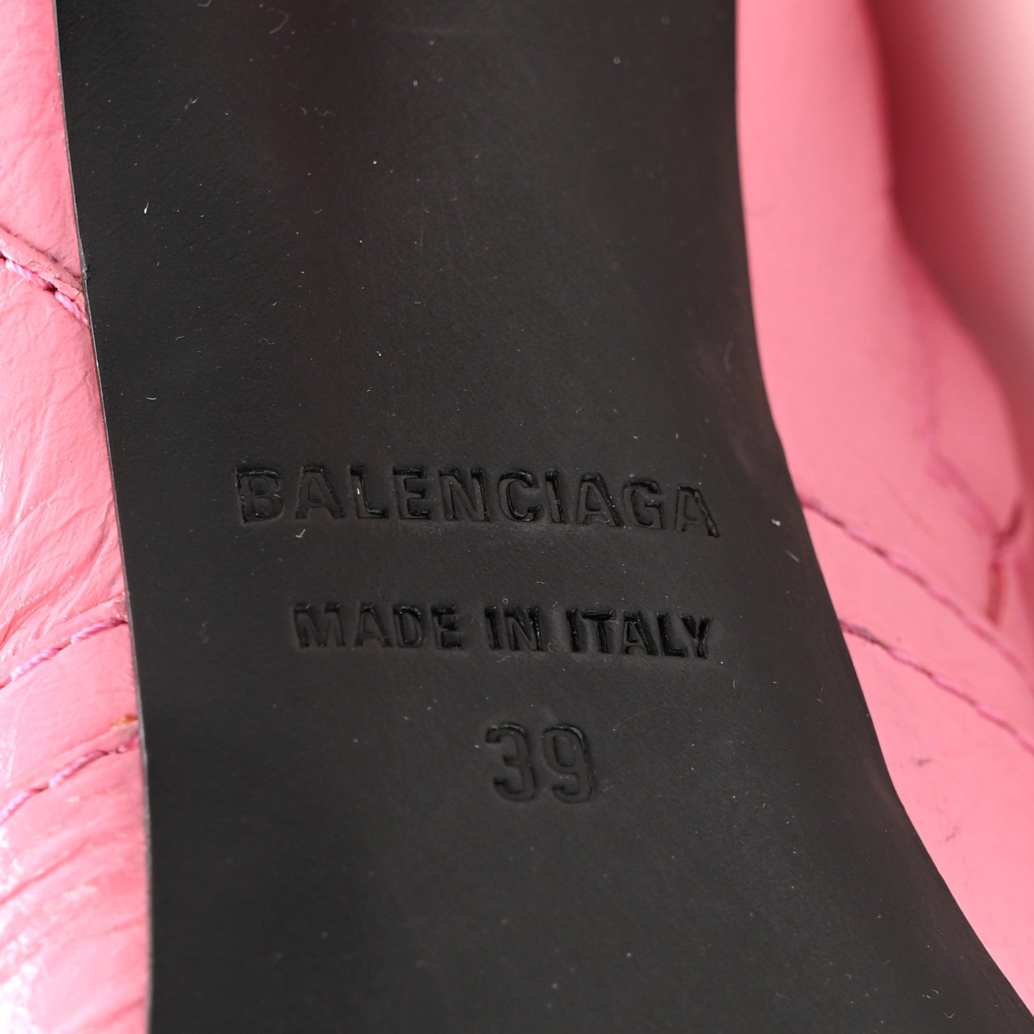 Balenciaga Agneau Arena Cagole 90mm Boots 39 Sweet Pink 1700238