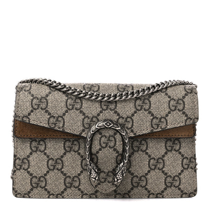 Gucci GG Supreme Monogram Super Mini Dionysus Shoulder Bag Taupe 2 of 15