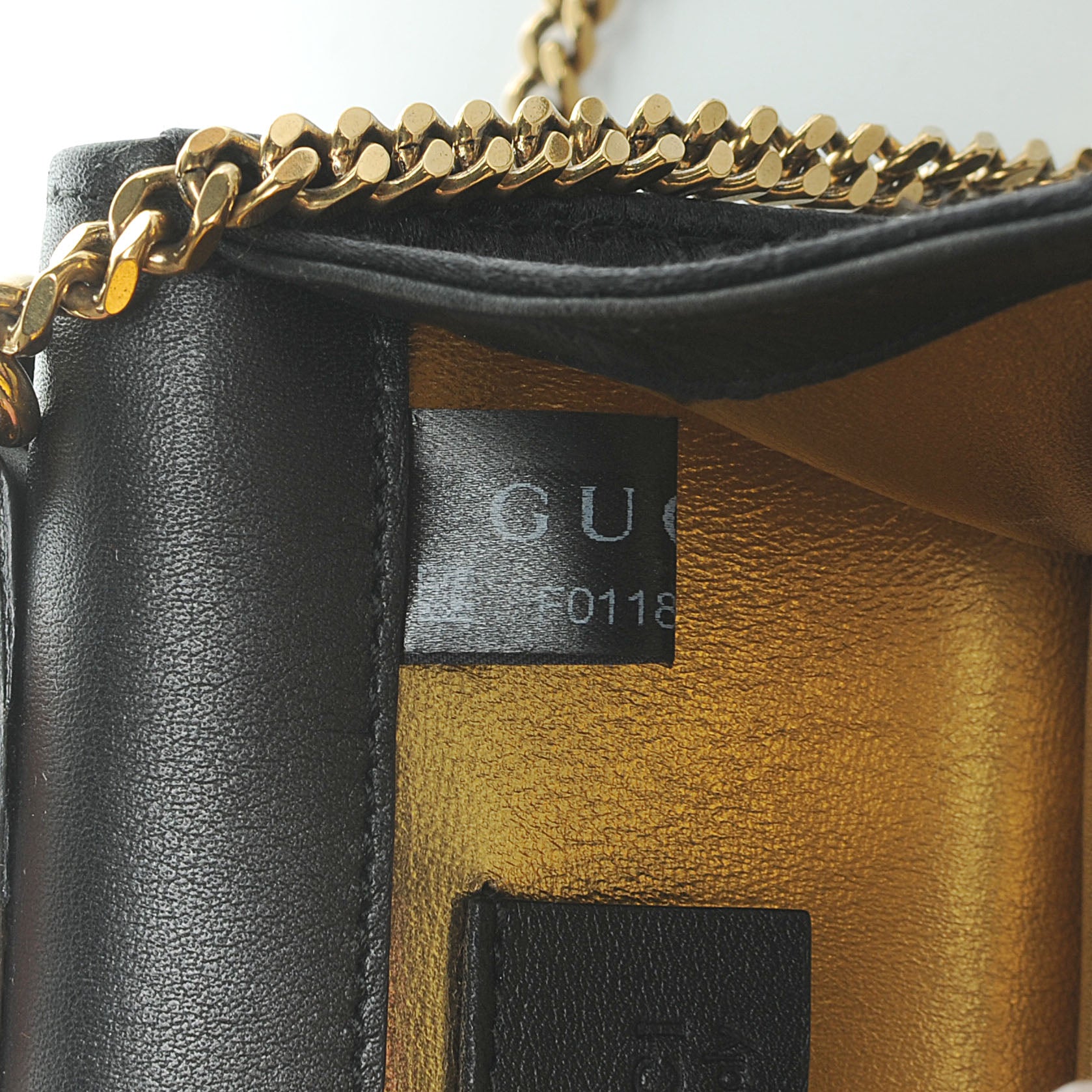 Gucci Silk Satin Butterfly Chain Evening Bag Black 8 of 8