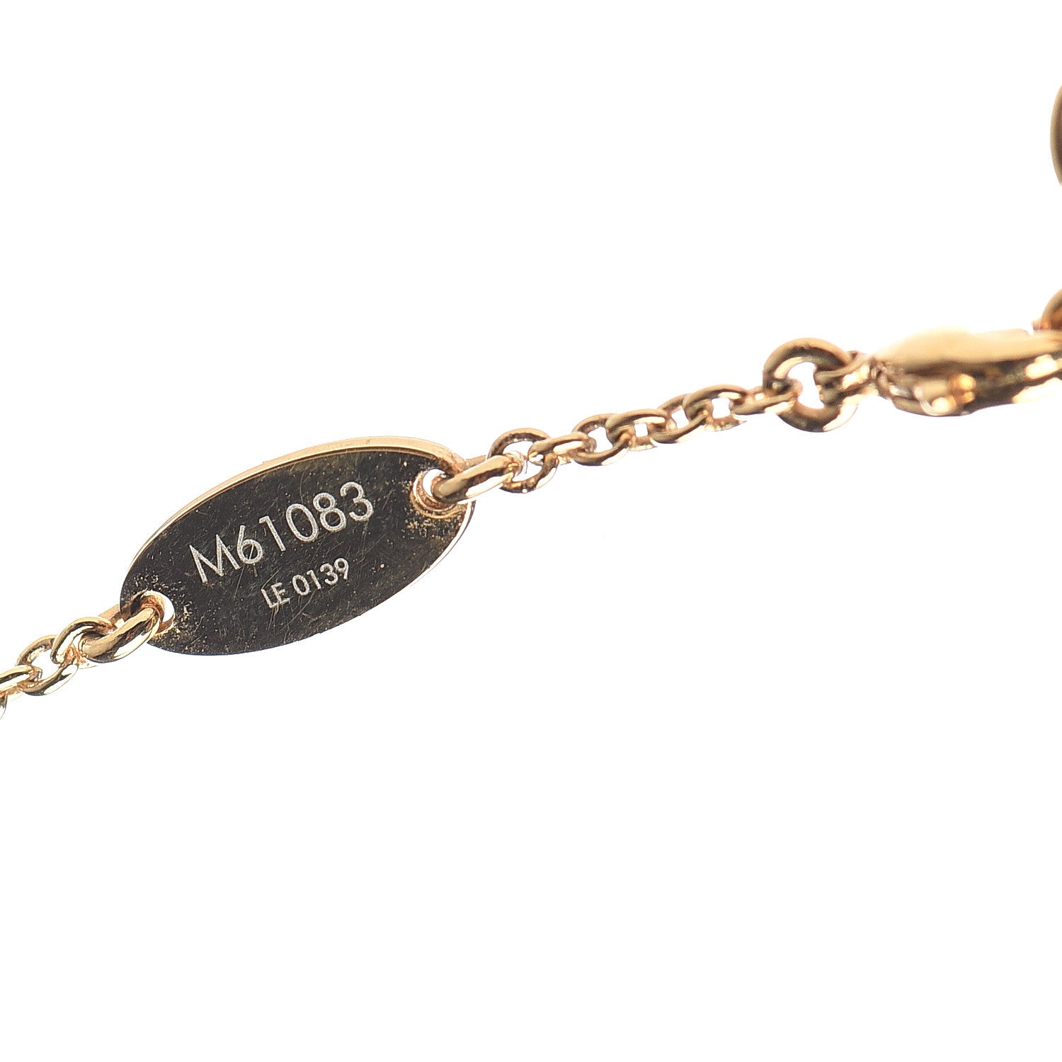 Louis Vuitton Essential V Necklace Gold 4 of 6