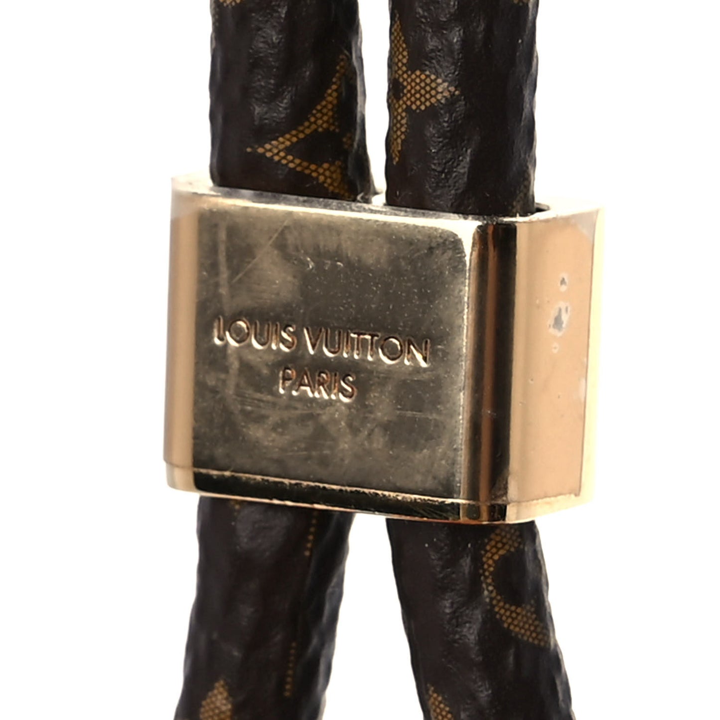 Monogram Silicone Louise Phone Holder White