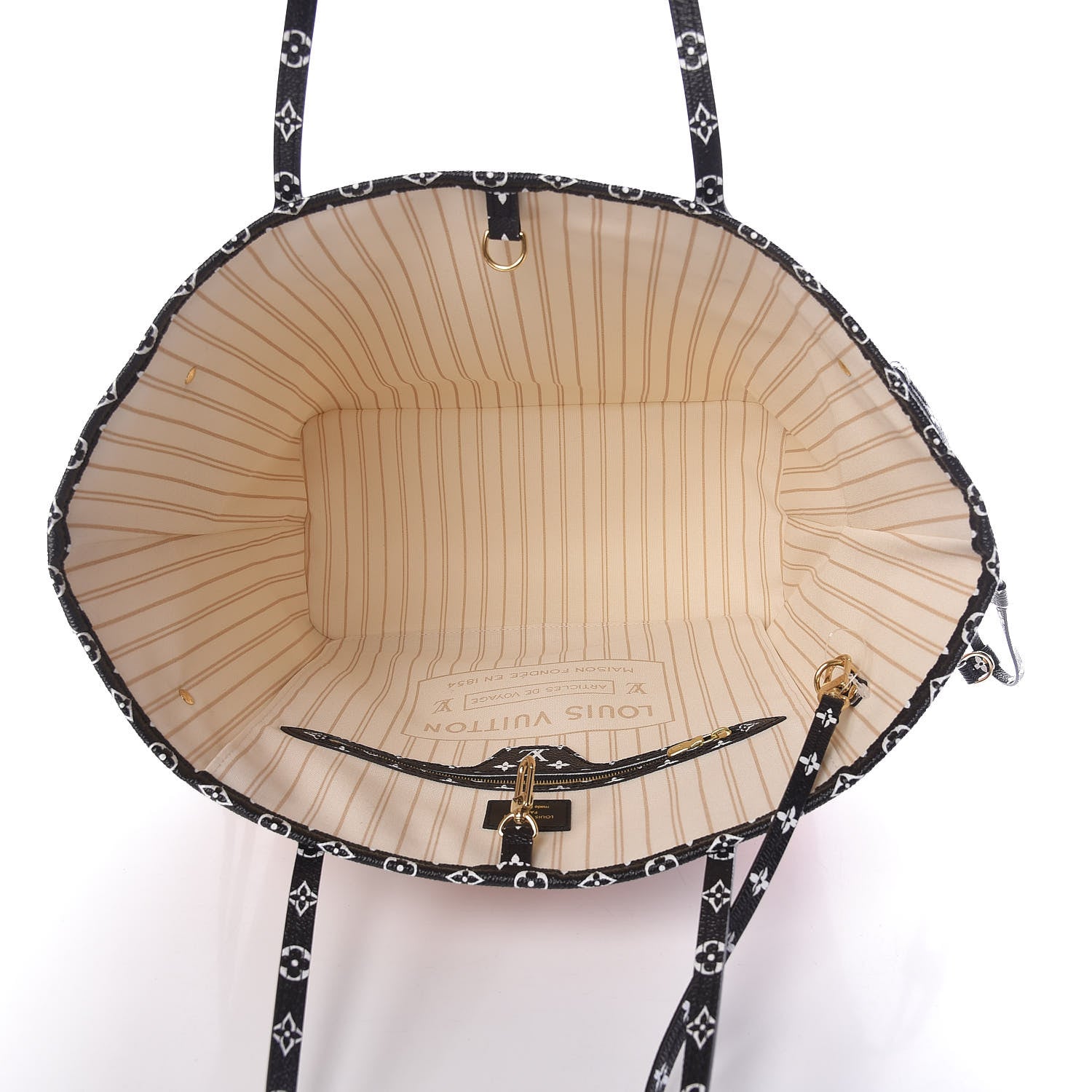 Louis Vuitton Monogram Giant Jungle Neverfull MM Ivory 6 of 11
