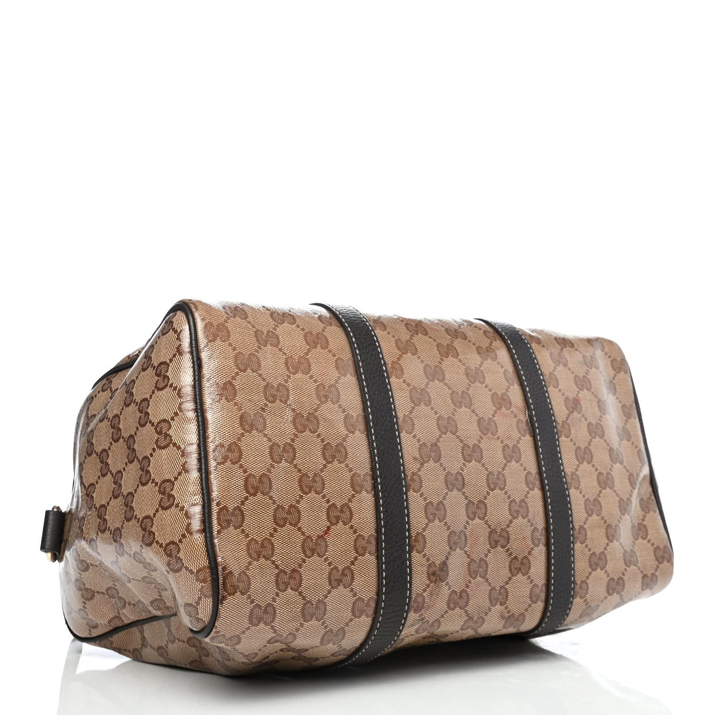 Crystal Monogram Medium Joy Boston Dark Brown