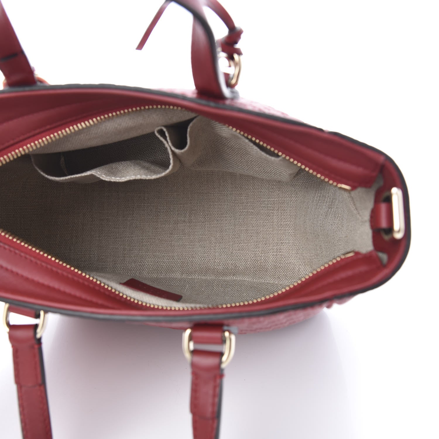Gucci Microguccissima Small Bree Tote Red 6 of 11