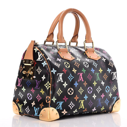 Louis Vuitton Monogram Multicolor Speedy 30 Black 3 of 7