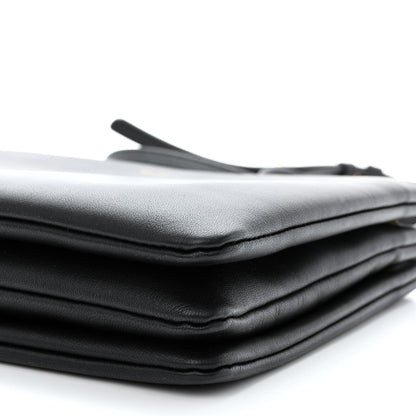 Celine Lambskin Large Trio Crossbody Bag Black 12 of 12