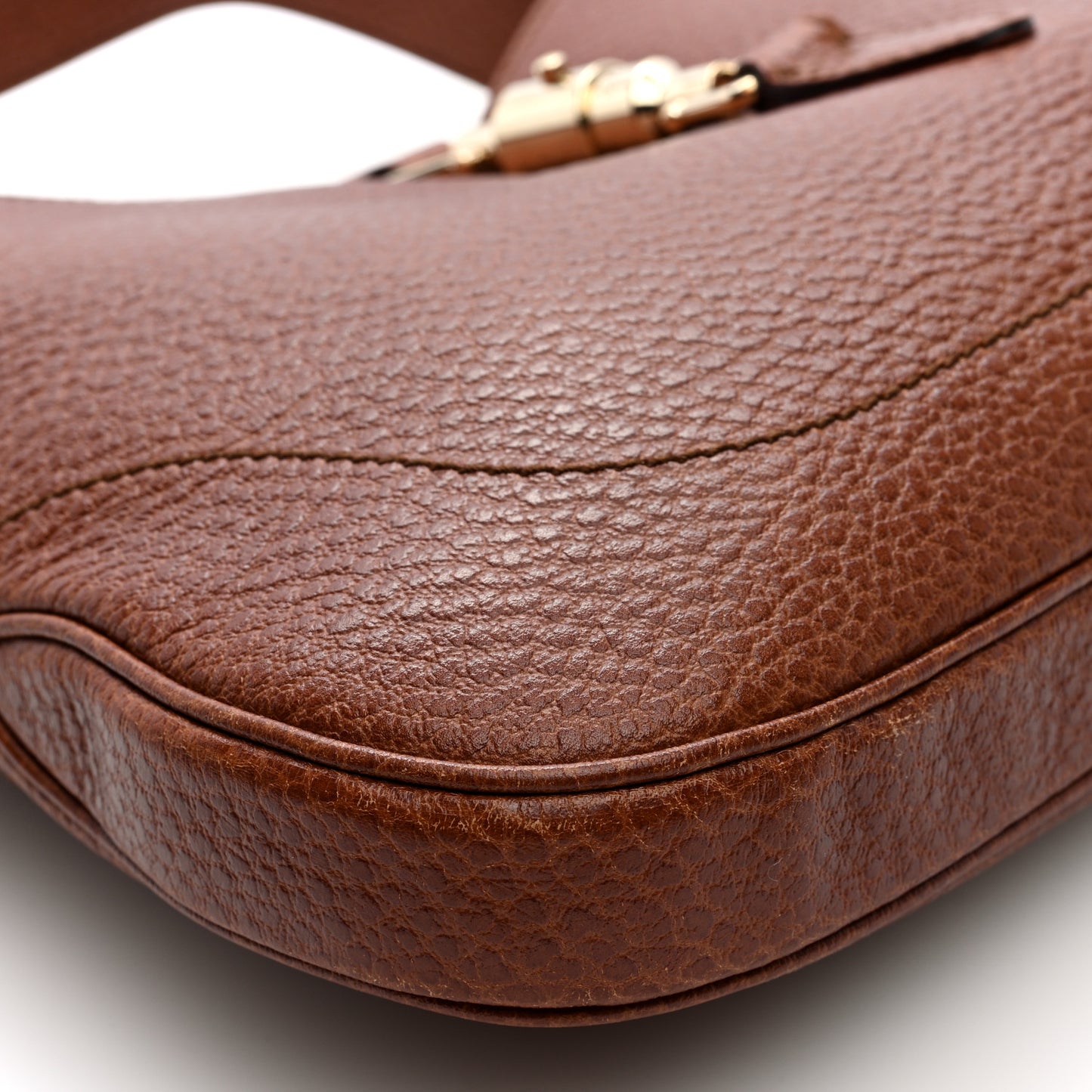 Soft Grained Calfskin Small Jackie O Hobo Brown