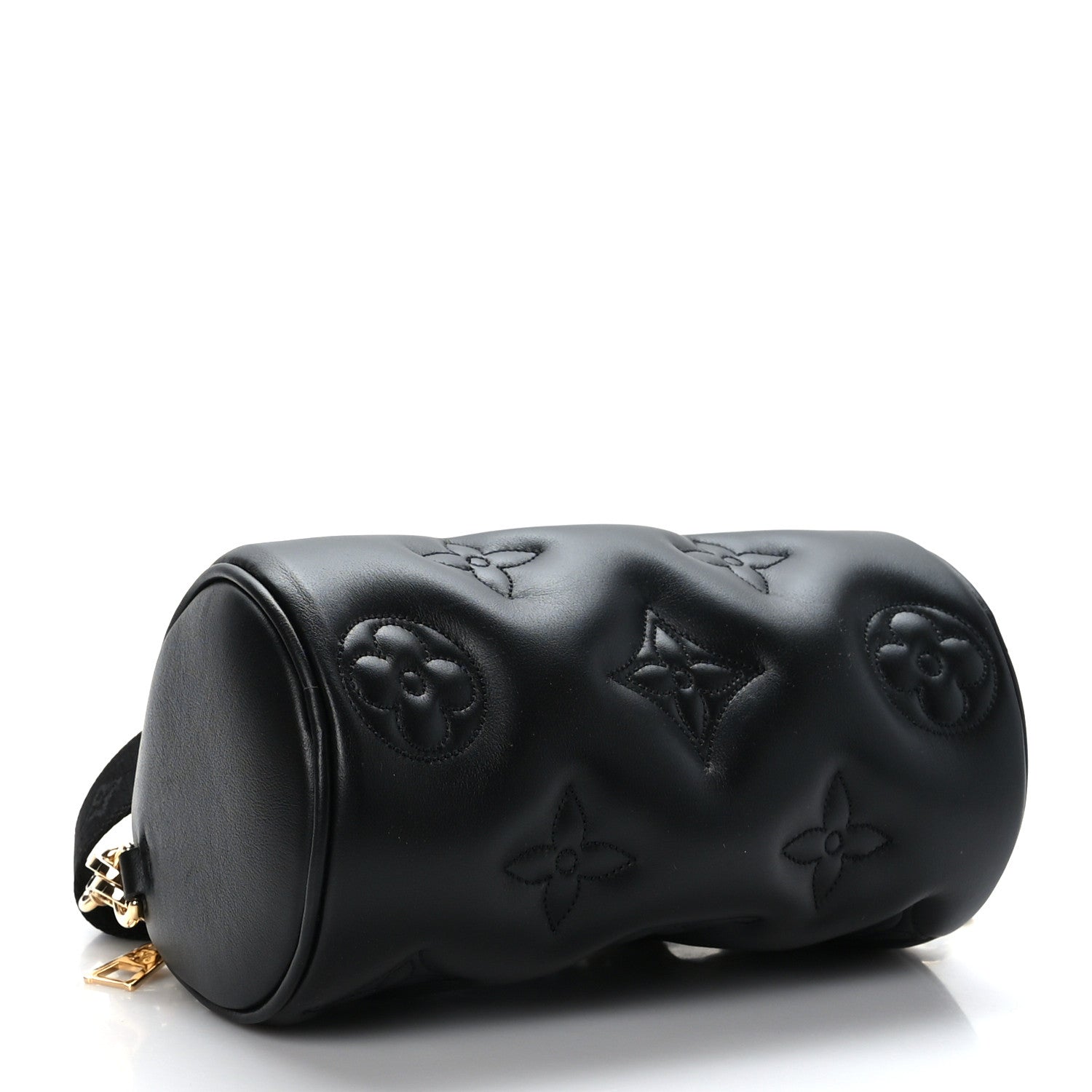 Louis Vuitton Calfskin Bubblegram Papillon BB Black 4 of 8