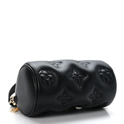 Louis Vuitton Calfskin Bubblegram Papillon BB Black 4 of 8