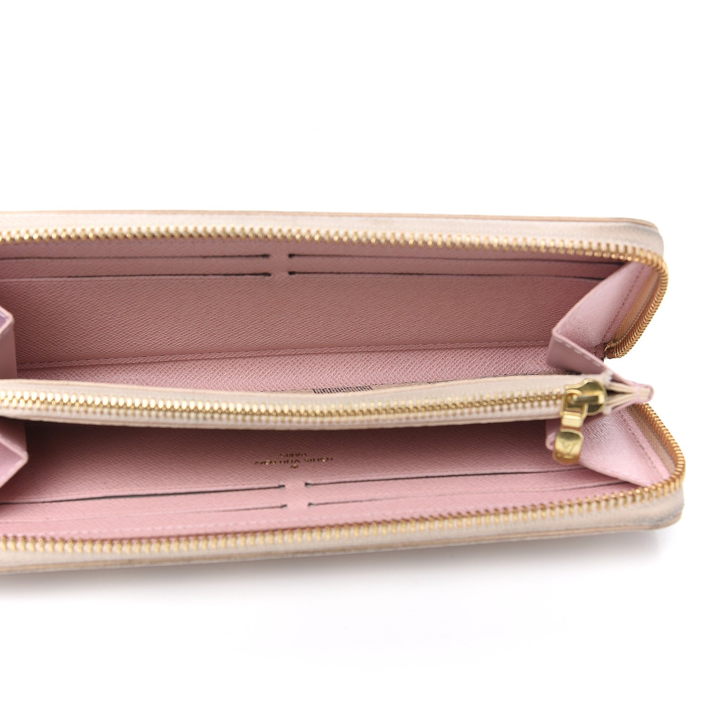 Damier Azur Clemence Wallet Rose Ballerine
