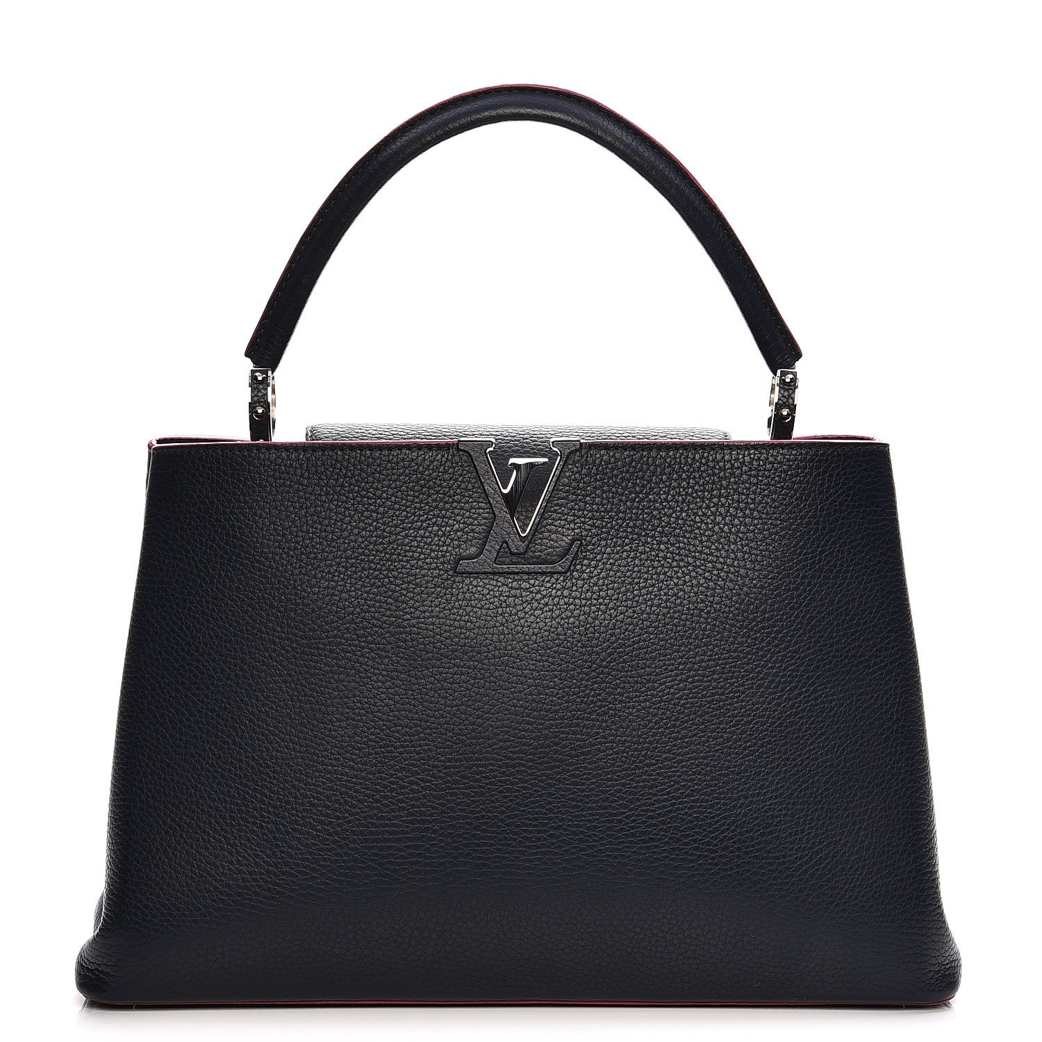 Louis Vuitton Taurillon Capucines MM Cobalt Fuchsia 1 of 9