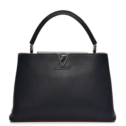 Louis Vuitton Taurillon Capucines MM Cobalt Fuchsia 1 of 9