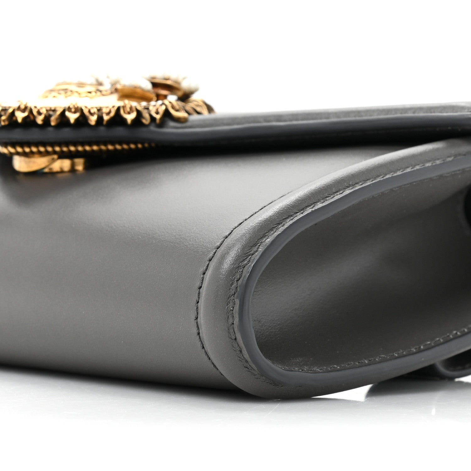 Dolce & Gabbana Agnello Vitello Devotion Belt Bag 70 28 Grey 7 of 10