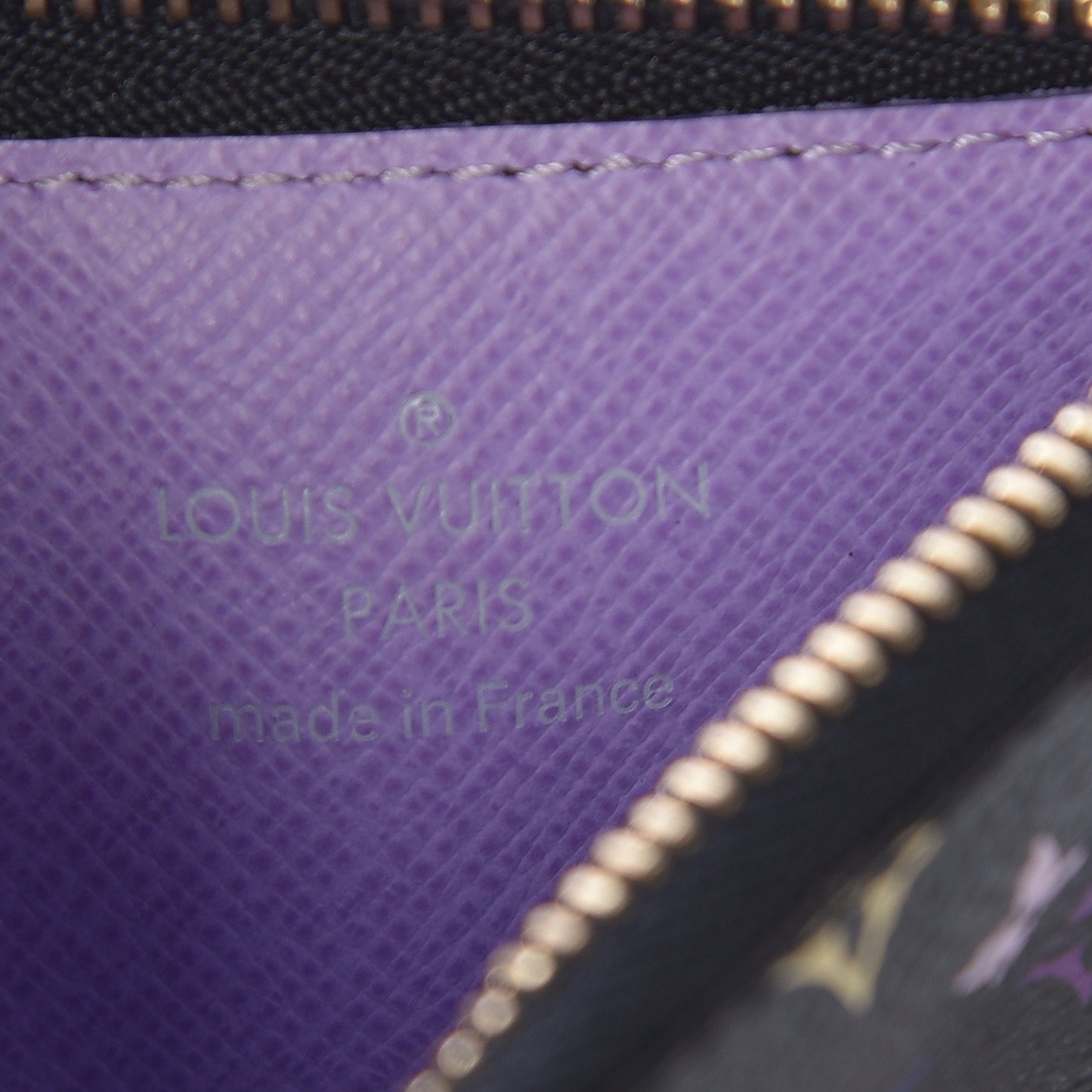 Monogram Multicolor Key Pouch Black Violet