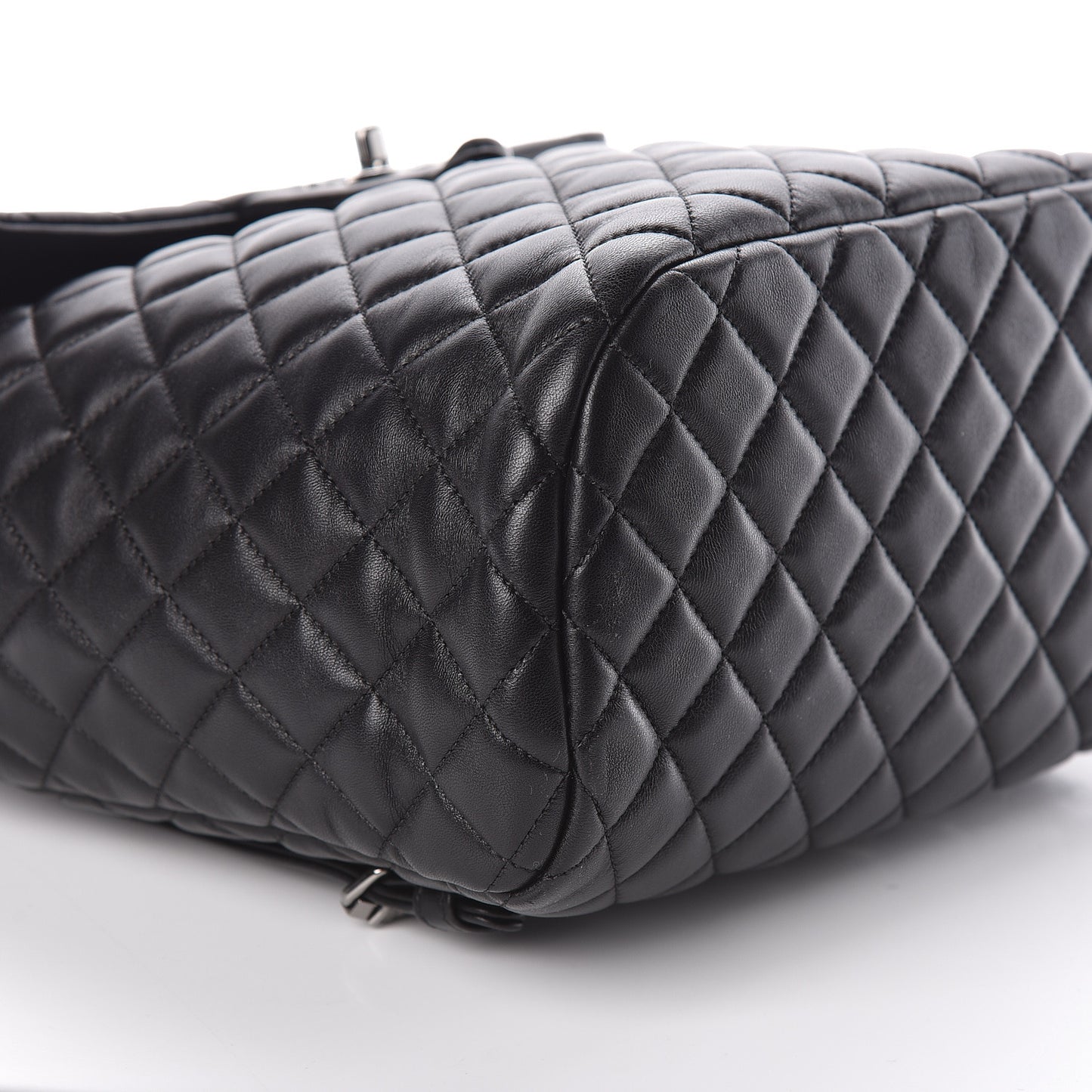 Lambskin Quilted Large Urban Spirit Backpack Black