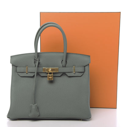 Hermes Togo Birkin 30 Vert Amande 11 of 11