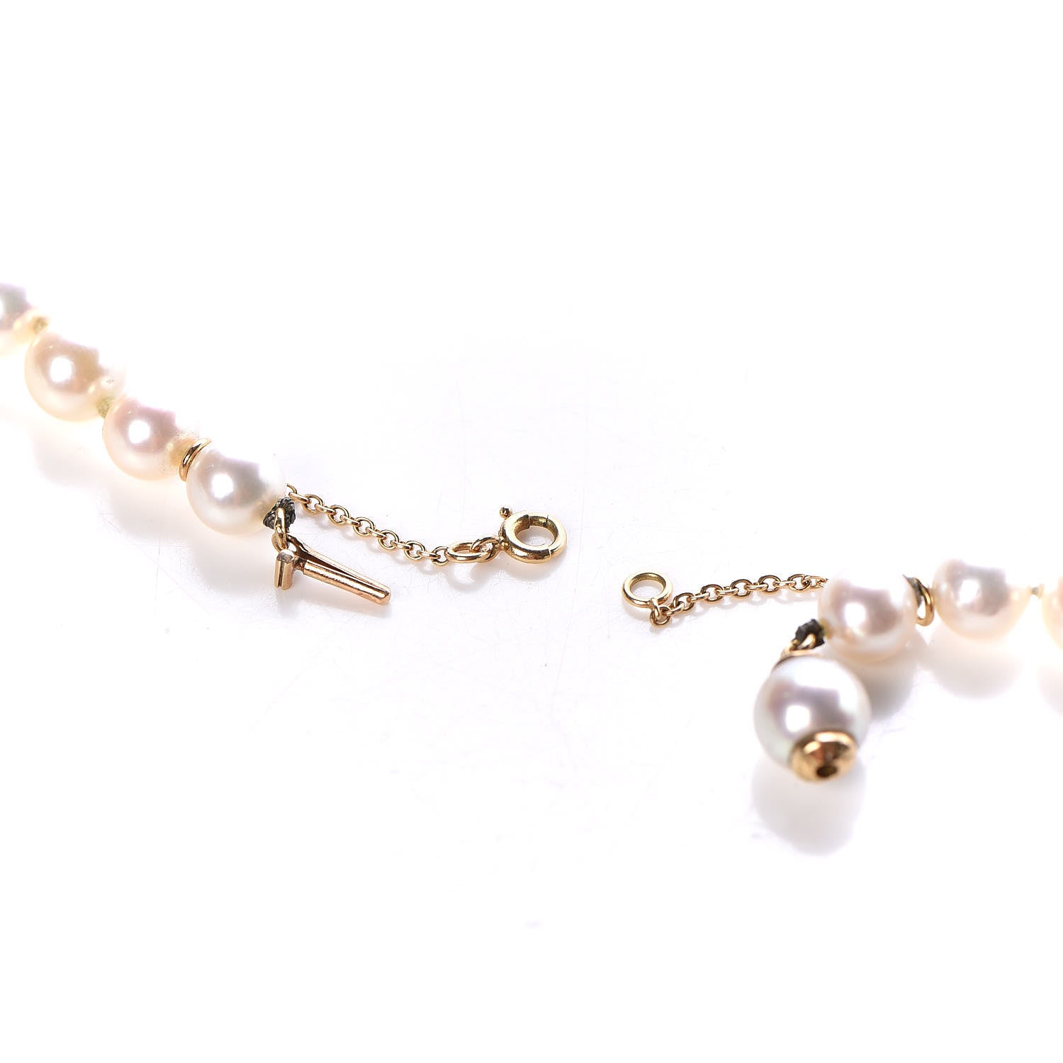 Cartier 18K Yellow Gold Emerald Akoya Pearl 6.5-7mm Panthère De Necklace 6 of 7