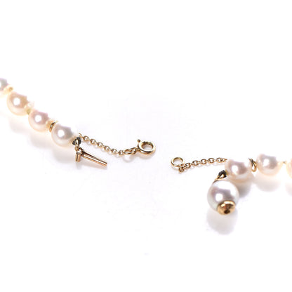 Cartier 18K Yellow Gold Emerald Akoya Pearl 6.5-7mm Panthère De Necklace 6 of 7