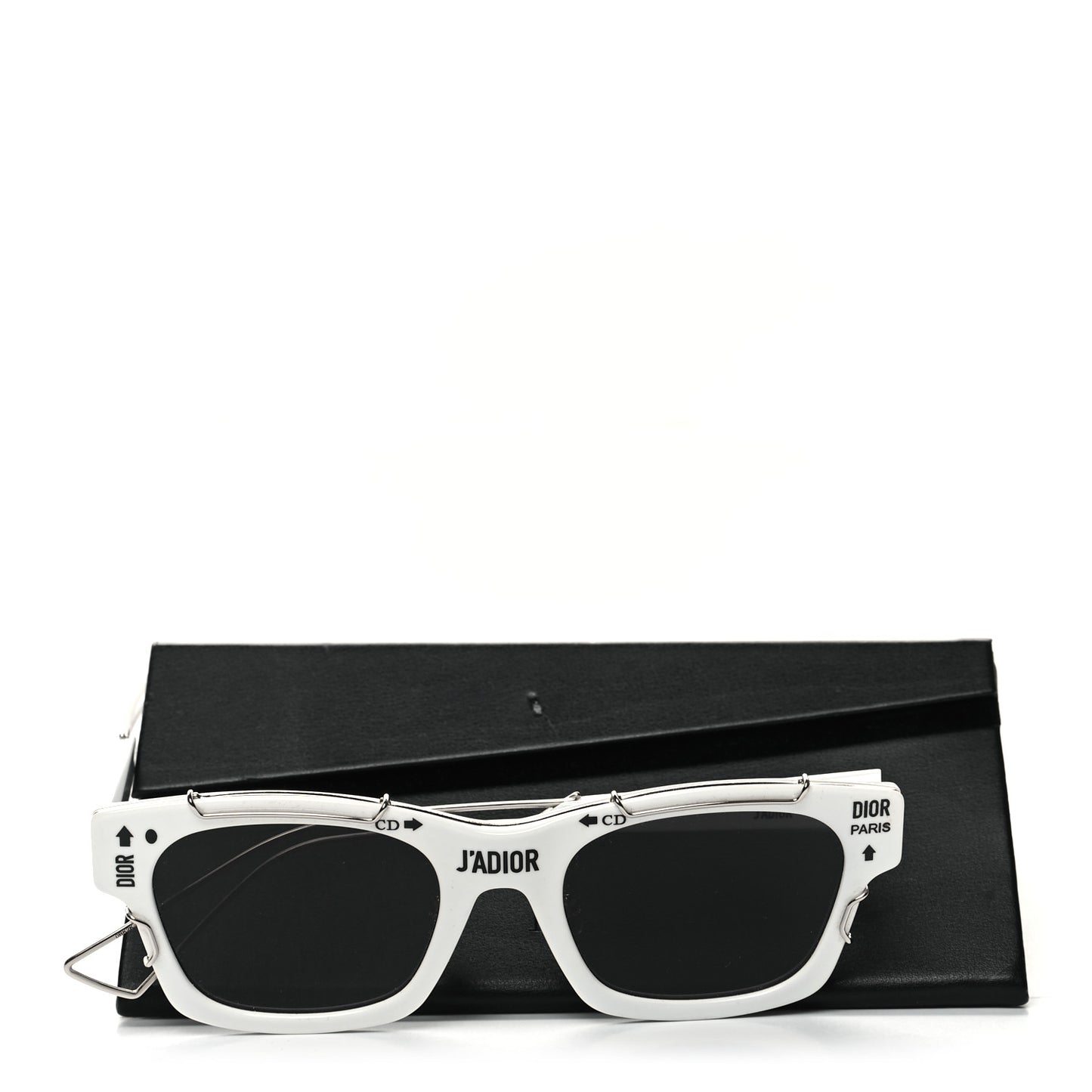 Acetate J'adior Sunglasses White