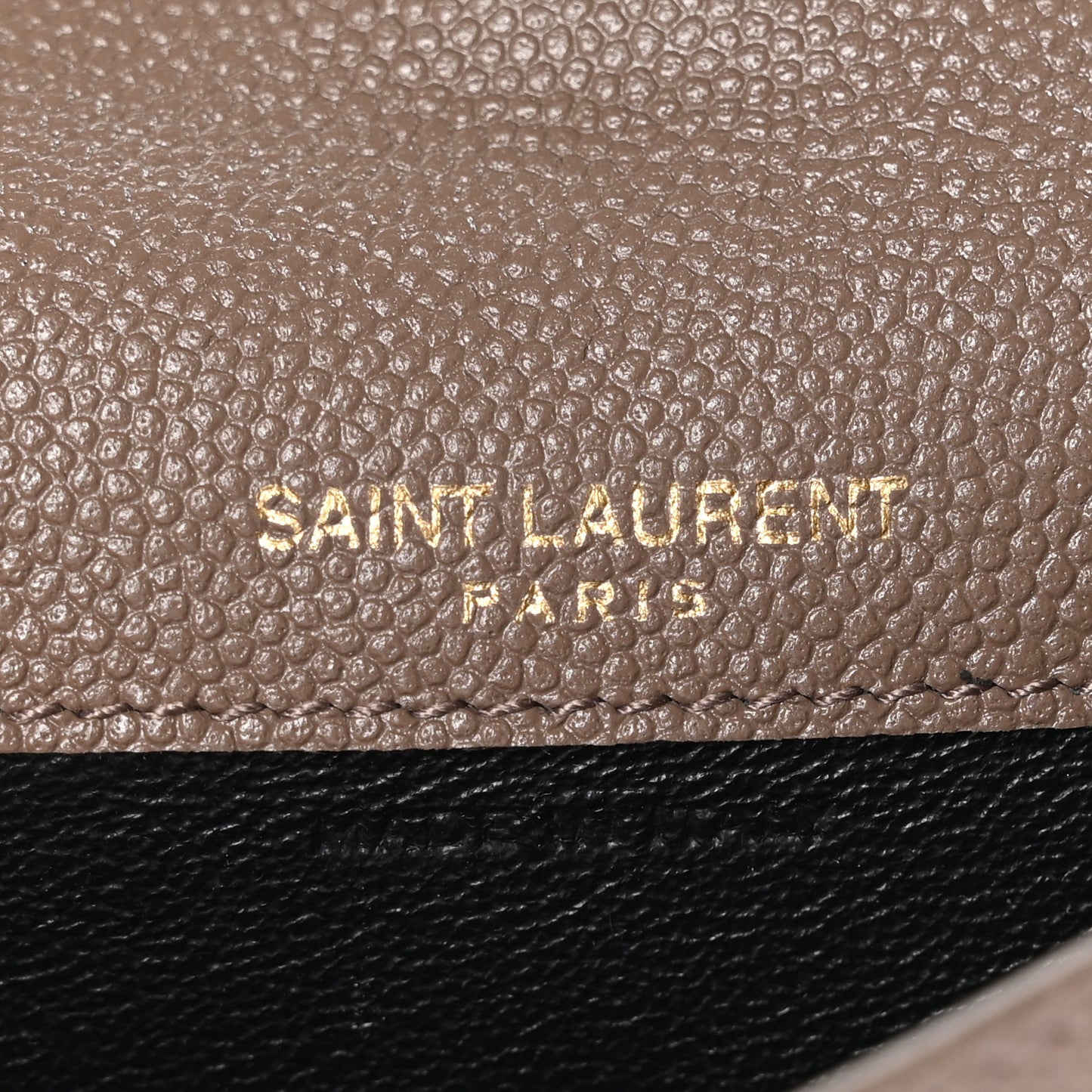 Grain De Poudre Uptown Monogram Card Case Dark Beige