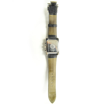 Fendi Stainless Steel Alligator 32mm Orologi Quartz Watch Black 5 of 7