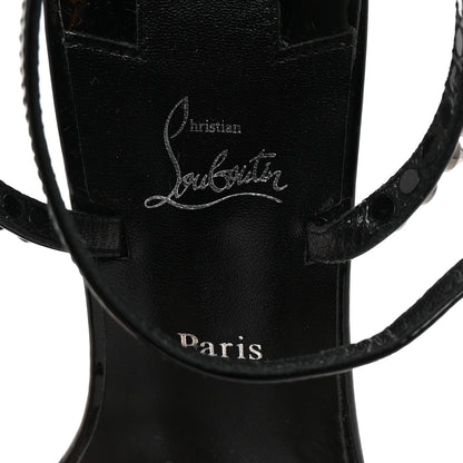 Christian Louboutin Patent Calfskin So Me Spike 85 Wedge Sandals 41 Black 8 of 8