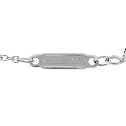 Tiffany 18K White Gold Diamond Mini T Smile Pendant Necklace 4 of 4
